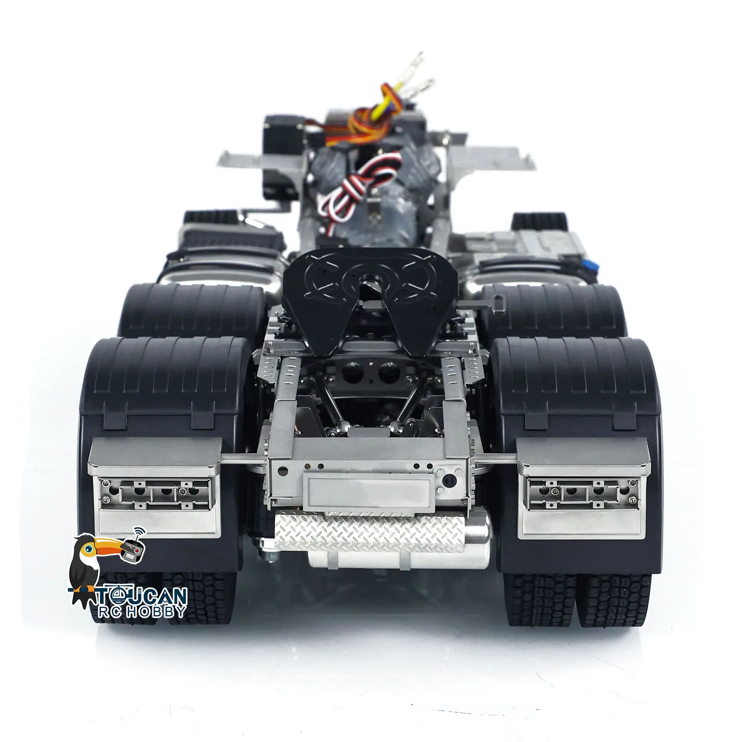 1/14 Telaio con finitura in metallo 6x6 Cambio a 3 velocità per giocattoli RC Trattore Camion FH16 Modello di veicolo per auto Parti TH23563