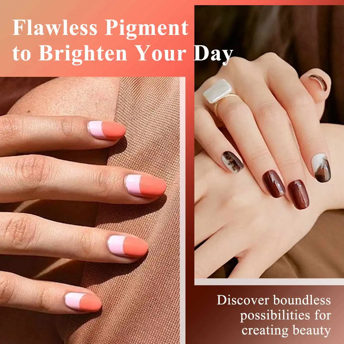 12개 젤 매니큐어 세트 - 각각 -0.240z, 생생한 색상, SmoothApplication, UV/LED 담그기, 무알콜, Dly Manicu에 적합