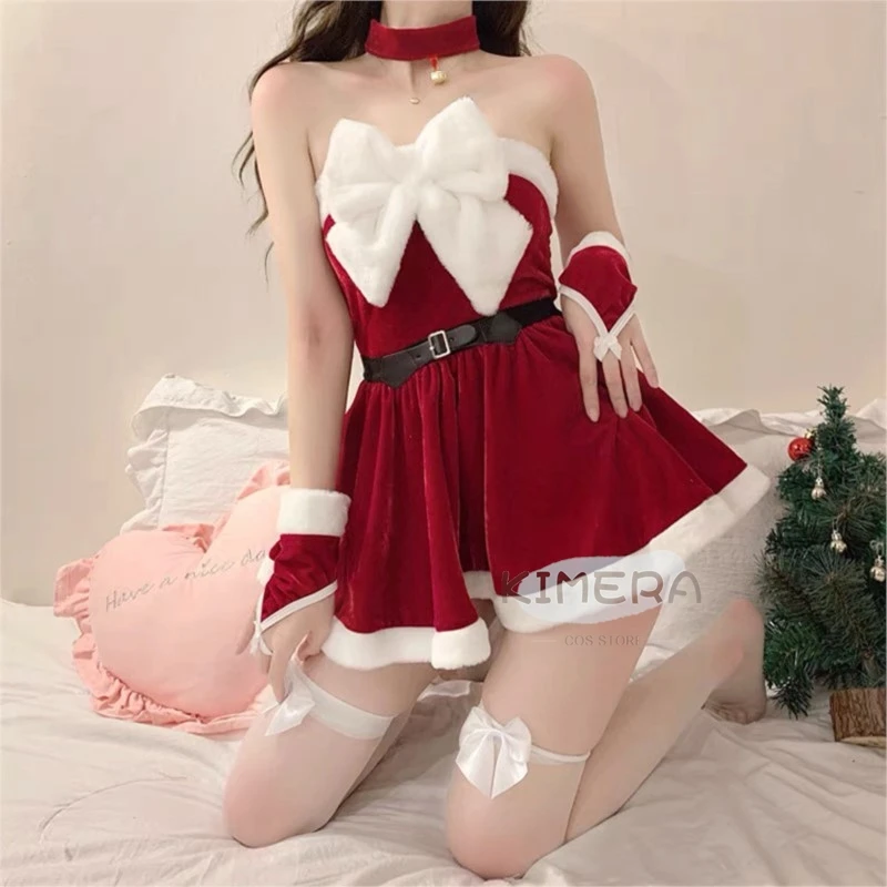 女性のためのセクシーなクリスマスコスチューム,サンタクロースのコスプレ,パーティー,パフォーマンスウェア,ユニフォームソックス,ライブストリーミング生地