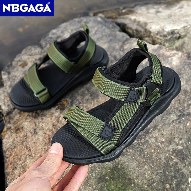 Children's Summer Casual Breathable Sandals Open Toe Non-Slip Beach Shoes for Kids Boys Outdoor Sport Walking Size 30-40