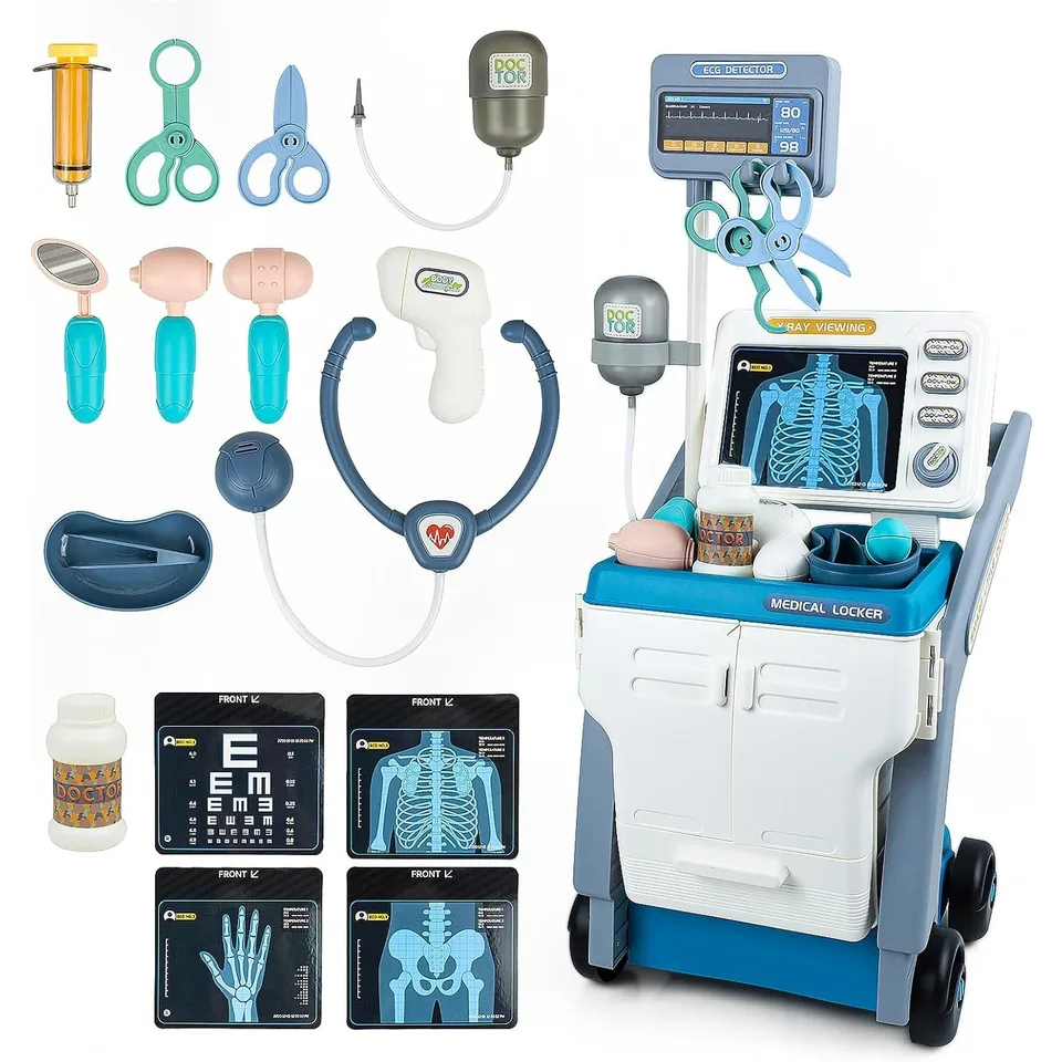 Juego De Médico De Madera Para Niños Con Bolsa Y Accesorios | Cuotas