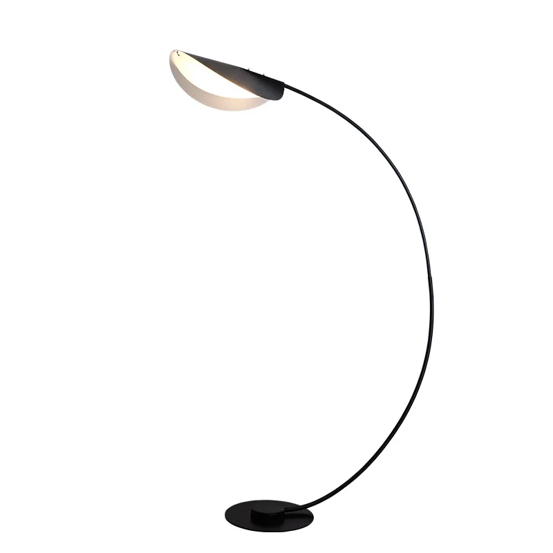 Nordic Designer LED Floor Lamp Minimalist Black Arc Standing Lamps Living Room Bedroom Decoration Bedroom Home Decor Floor Light