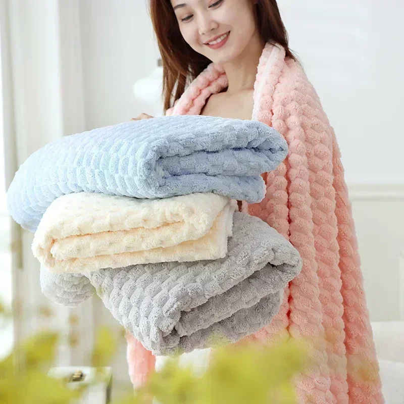 Super Soft and absorbs water and dries quickly, It is softer than pure cotton and the towel、bath towel and hair dryer