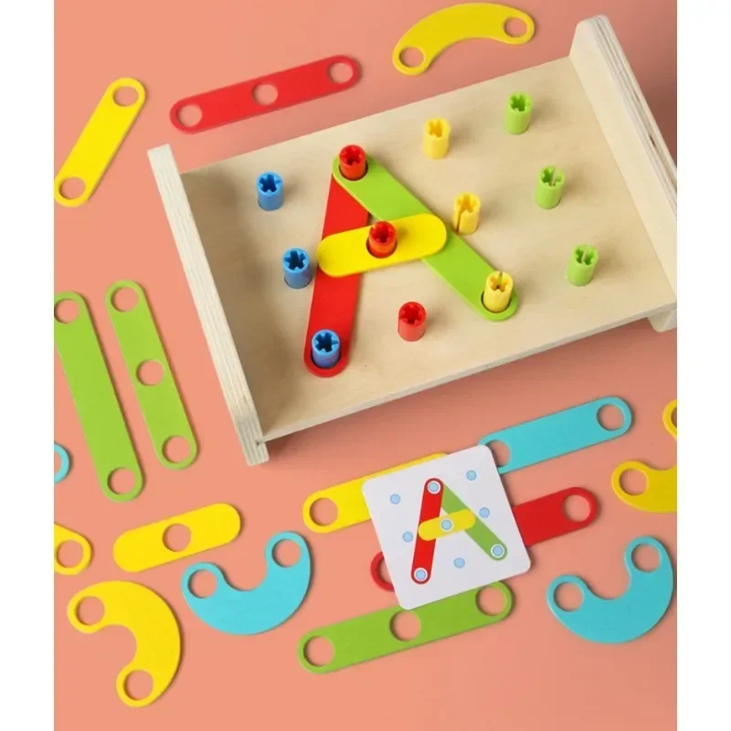 2in1 Montessori Baby Hammer Hit Houten Speelgoed, Levensvaardigheidstraining, Vroeg Educatief Assemblagehulpmiddel, Speelgoed voor Kinderen, Training