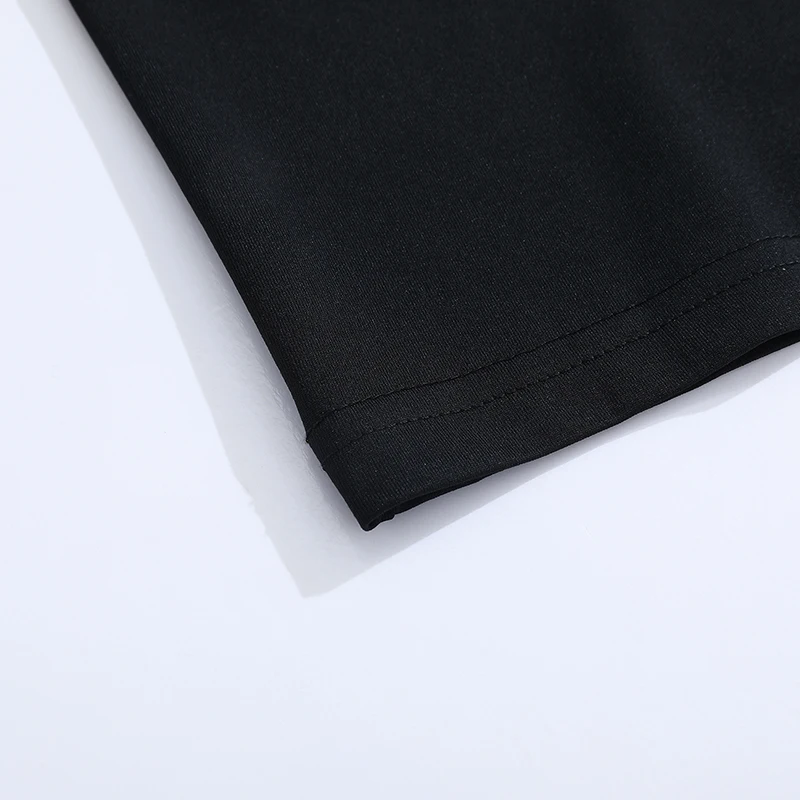 تي شيرت رجالي بأكمام قصيرة مطبوع عليه يد صلاة داكنة، متوفر باللونين الأبيض والأسود + مقاس كبير. الطباعة الخلفية مثيرة للغاية، فضفاضة، مريحة، مثالية لأزياء الشارع الصيفية، مناسبة للارتداء اليومي أو الخروج