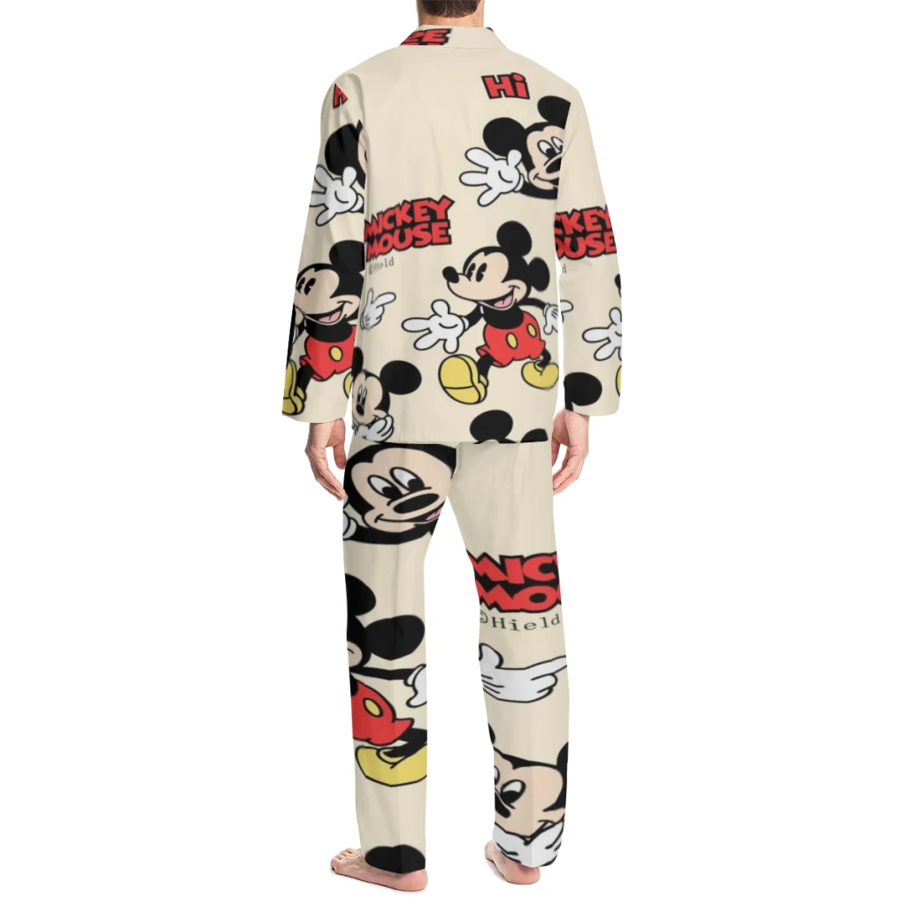 Disney Mickey Mouse Complete set of printed pajamas, comfortable/cute/patterne