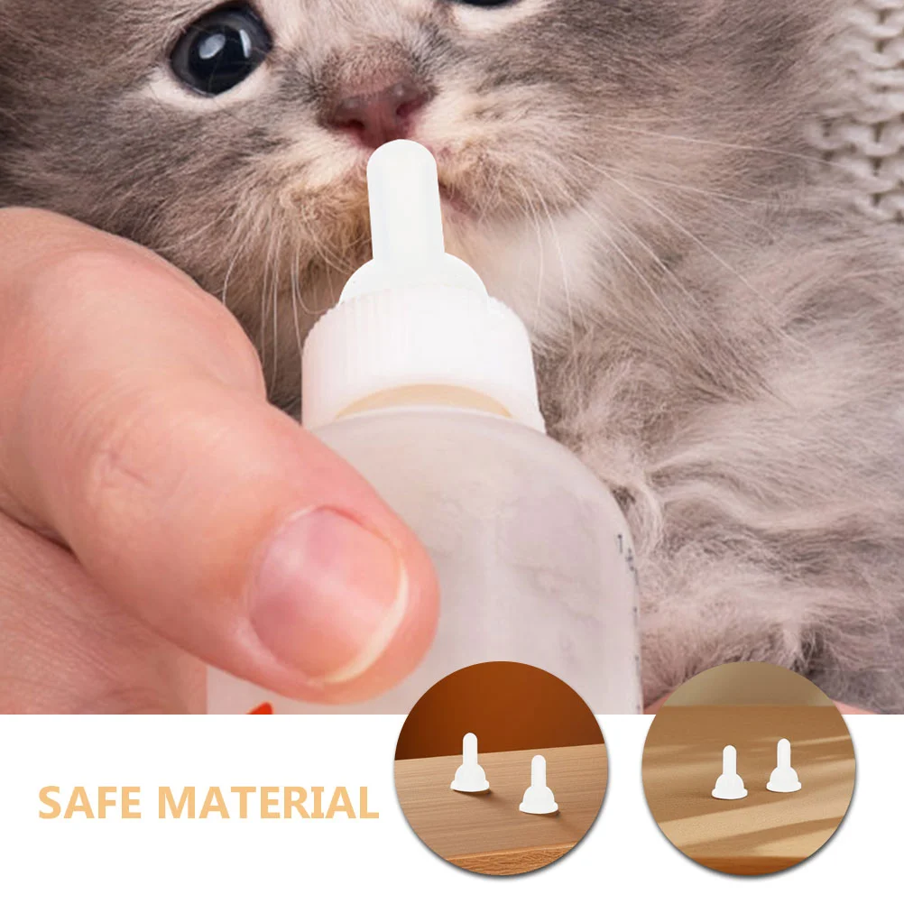 8 Pcs Pet Pacifier Accessories Feeder Replacement Soft Milk Silica Gel Goat Nursing Nipple