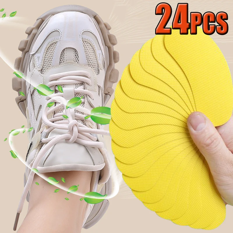 24pcs Deodorizing Shoe Patches Fragrance Enhancement Eliminate Foul Odors Pads Deodorization Long-Lasting Fresh Shoe Accessories