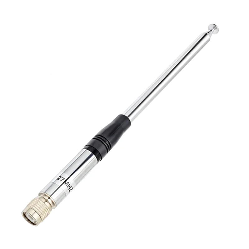 27MHZ Telescopic Antenna TNC Connector Aerial for Short Wave Radios Walkie Talkie Rod Antenna