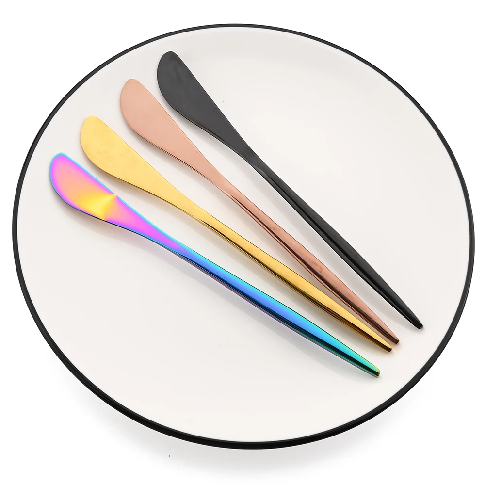 Butter Knife Mirror Stainless Steel Dessert Knifes Cheese Dessert Butter Jam Cream Spreaders Tool Utensil Cutlery