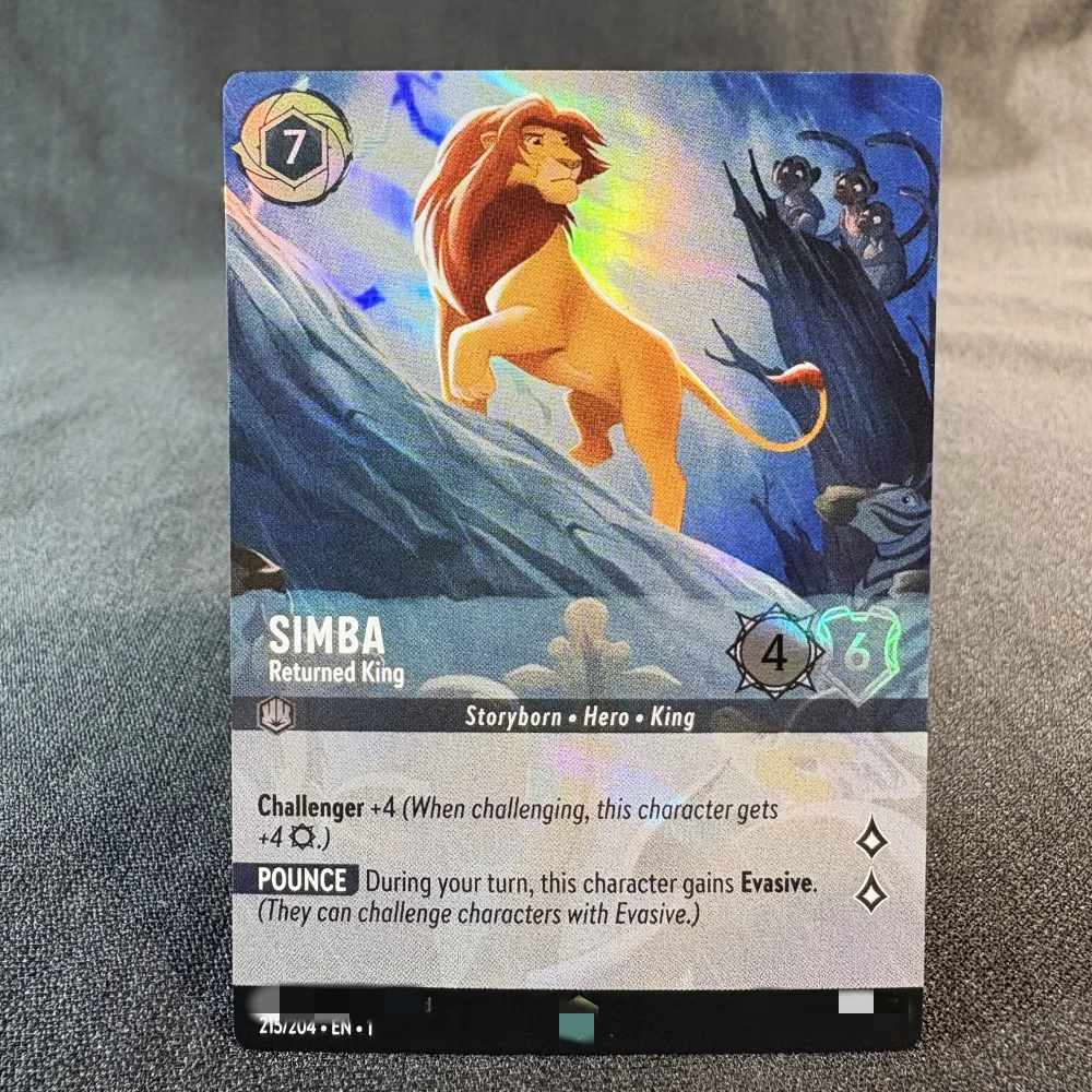 Lorcana Cards TCG Game Cards Foil The First Chapter Enchanted Proxy Rise of the Floodborn STITCH SNOW WHITE English Version