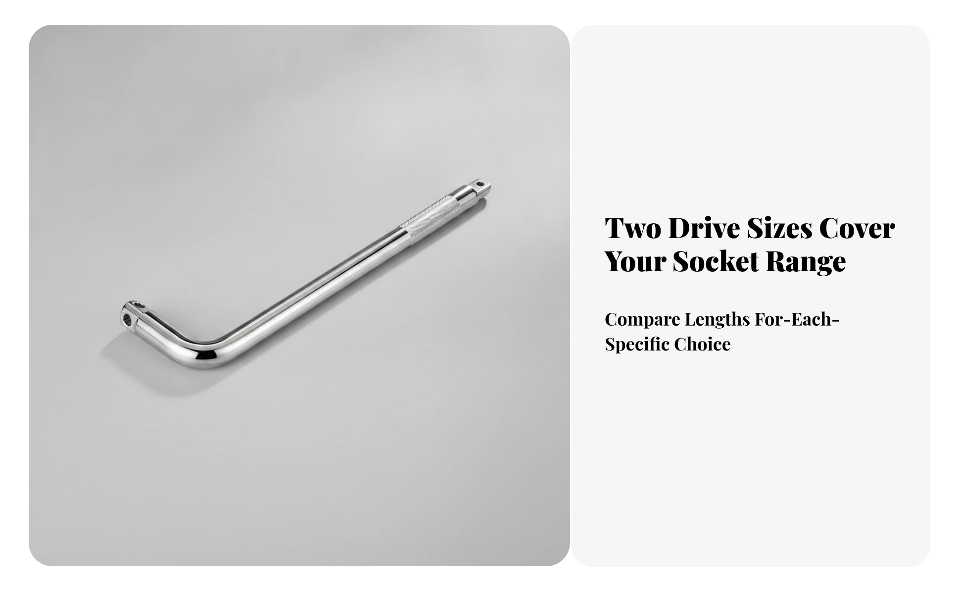 Socket Drive Bar Heavy-Duty Extension Bar with Knurled Grip Hand Tool Tight Confined Areas Mirror-Polished for Mechanics Socket Drive Bar Heavy-Duty Extension Bar with Knurled Grip Hand Tool Tight Confined Areas Mirror-Polished for Mechanics