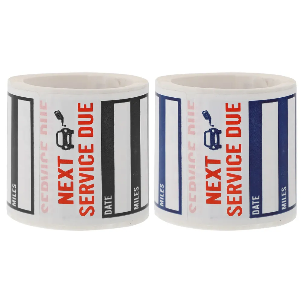 

300Pcs Service Due Stickers Roll Premium Removable Adhesive Car Maintenance Reminder Labels Oil Change Window Stickers for Auto