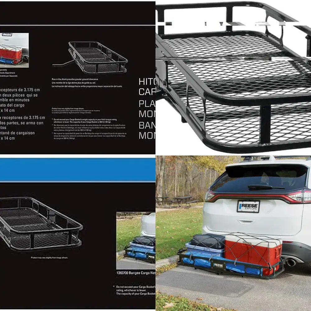 

Pro Series 63155 Rambler Hitch Cargo Carrier for 1-1/4” Receivers, Black