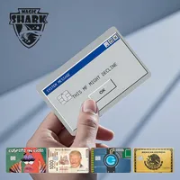 Magic Shark Mexican Express Food Coupon Trump Skull Skin Cover Sticker Film For Small Large No Chip Debit Credit Card