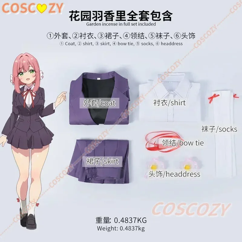 2025 أنيمي 100 الصديقات الذين أحبك حقا Hanazono Hakari تأثيري ازياء شعر مستعار تمويه اتفاقية يتوهم ملابس للحفلات مجموعة