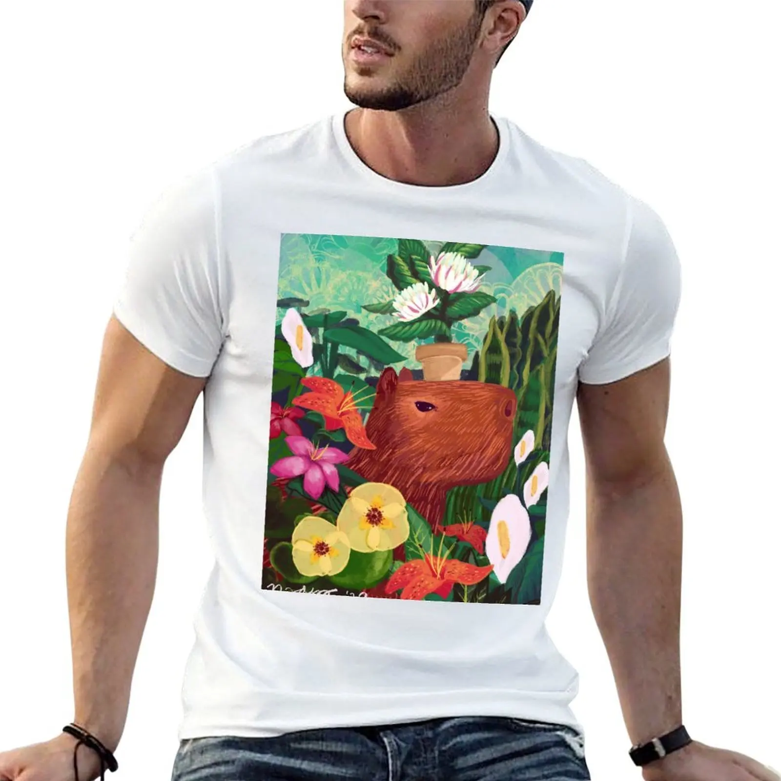 

Capybara T-Shirt t shirt man plain black cotton t-shirt plain for man package t shirts for man pack cotton T-shirt