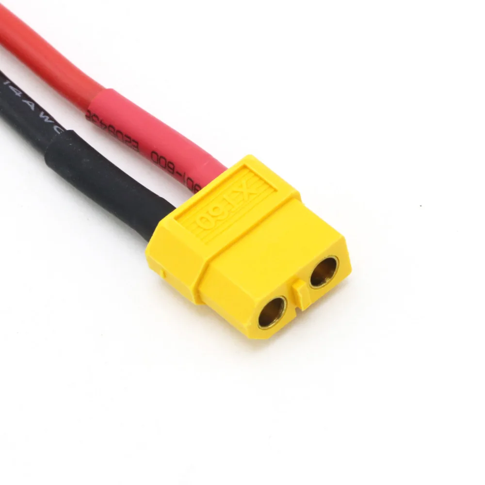 Złącze męskie XT60 z przewód silikonowy 10CM 14AWG dla Model RC