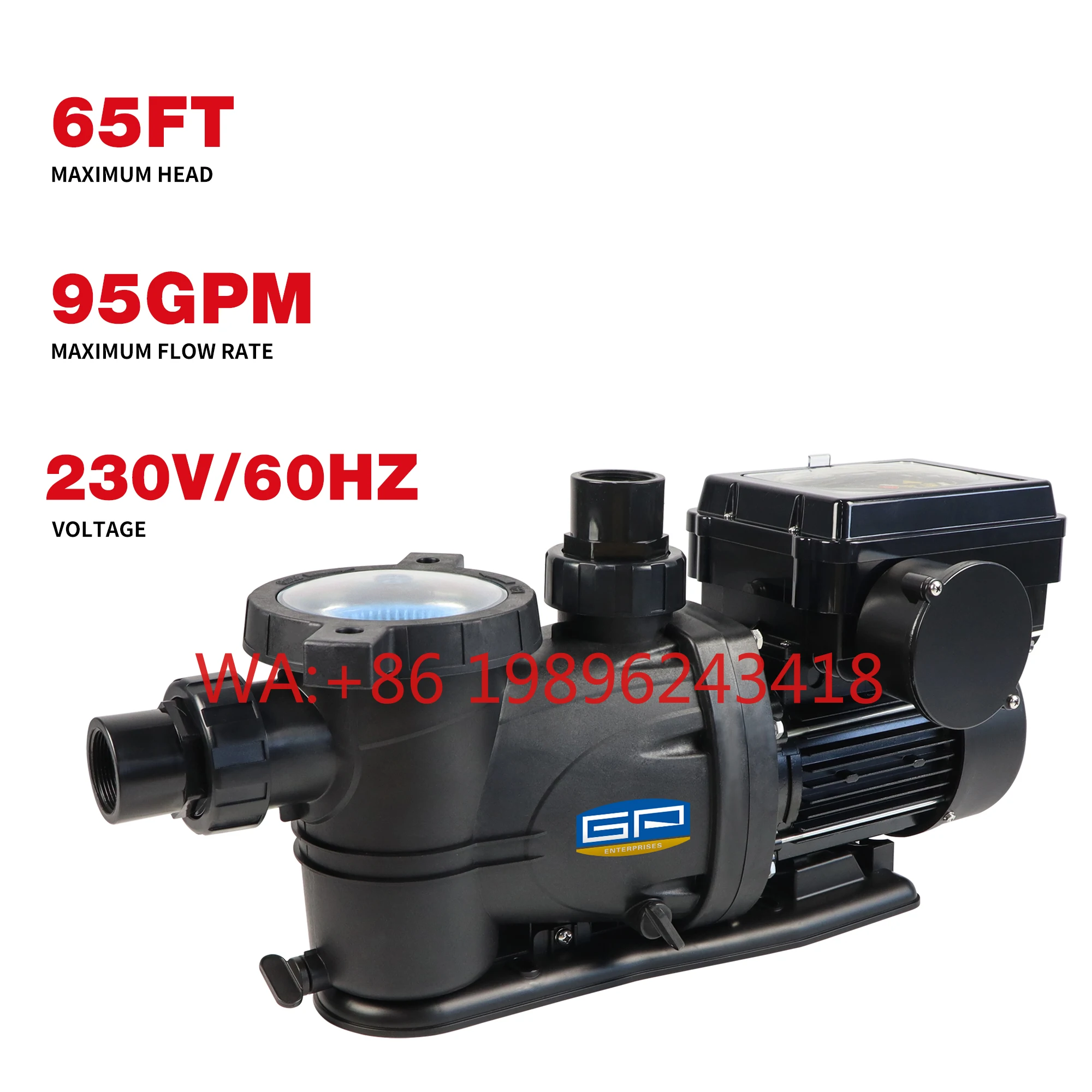 

230V Easy Installation Swimming Pool Water Pumps Variable Speed Pool Pump