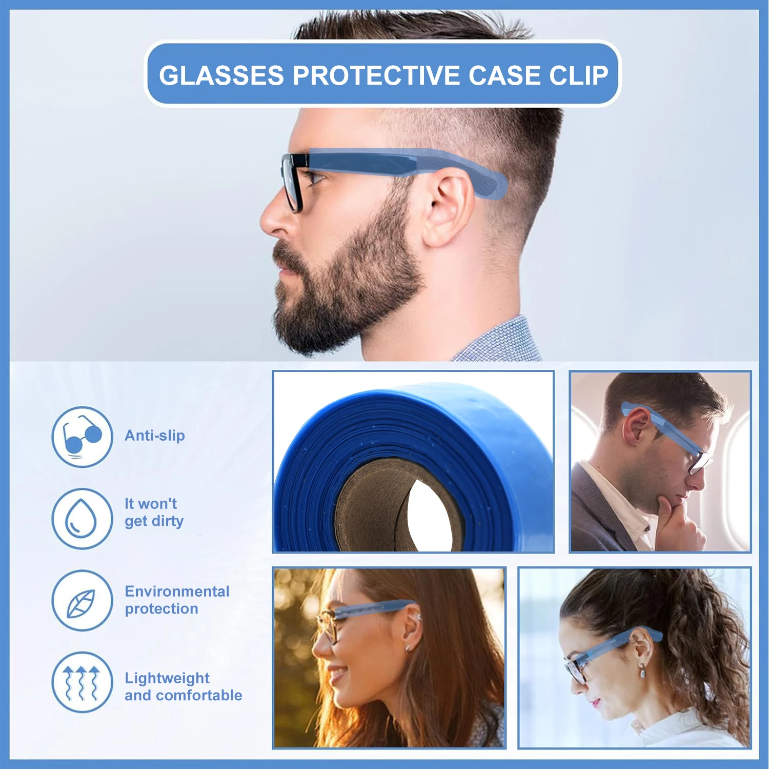 200pcs Salon Glasses Leg Sleeves Cover Pro Barber Dying Coloring Disposable Eyeglasses Protector Barbershop Stylist Tool Supplie