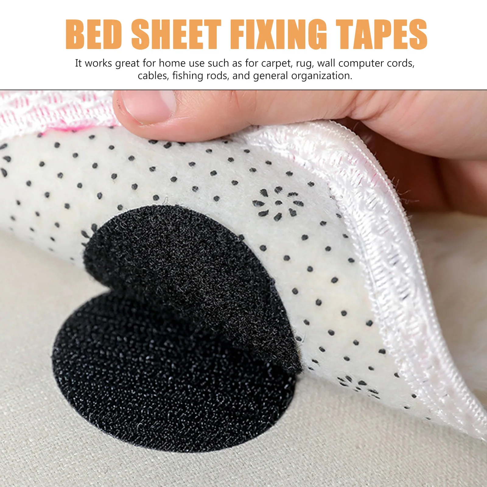 30 Pairs Fixed Carpet Fixers Rug Pads Sealing Tapes Heavy Fasteners Grippers Hotel Pvc Household Adhesive Holders