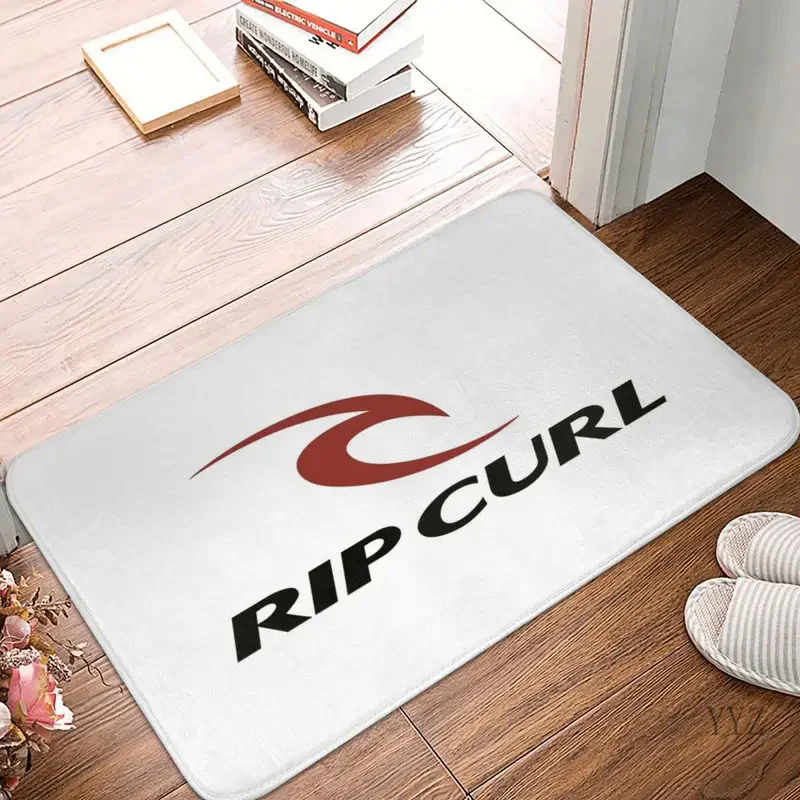 Rip Curl Logo Doormat Rug Carpet Mat Footpad Polyester Anti-slip Water Oil Proof Front Room Corridor Kitchen Bedroom Balcony