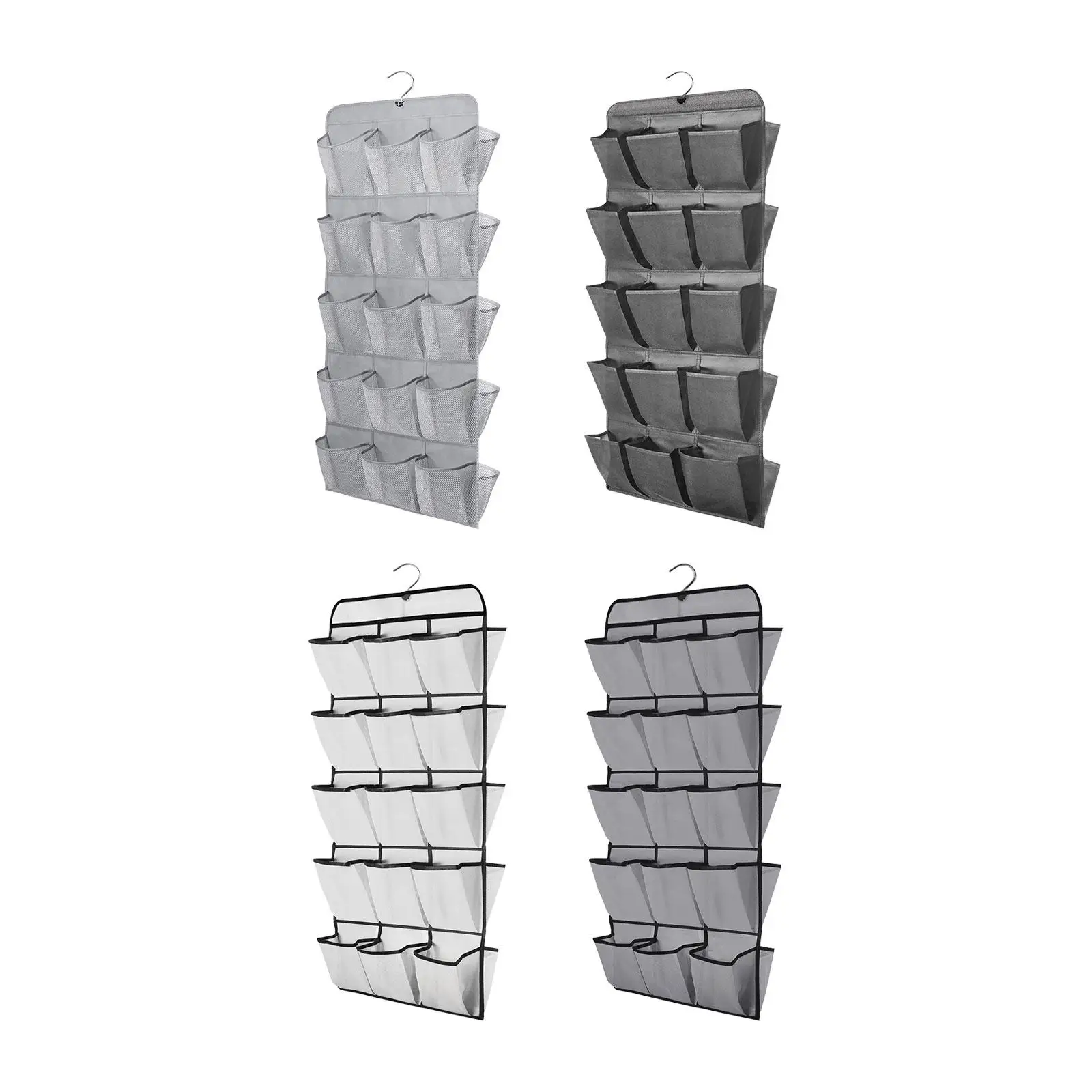 Hanging Shoe Shelves Washable Dual Sided Wall Mounted Foldable Hanging Shoe Rack for Underwear Ties Slippers Sandals High Heels