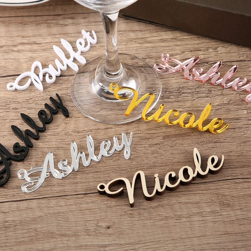 Custom wine charm,Wedding wine charms,Gold wine charms,Wine glass charms, Wedding charm,Personalize wine charm,table name tags