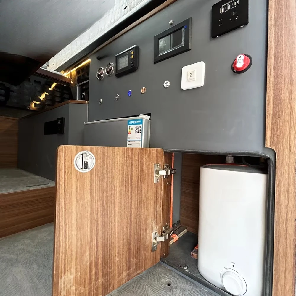 Customized Aluminum Pop up Pickup Truck Camper for Overland Camping with Integrated Utility Cabinets and Side Awning