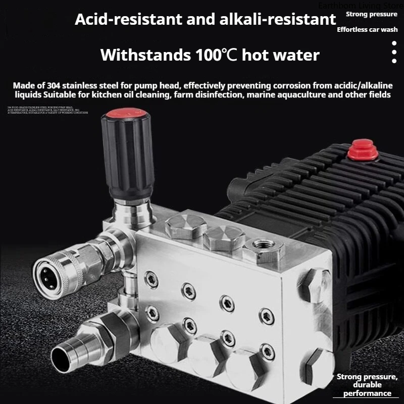 High-pressure Car Washer Stainless Steel Water Pump Heavy Car Washer Stains Kitchen Commercial Machinery Lavaggio Auto ZY60XCJ