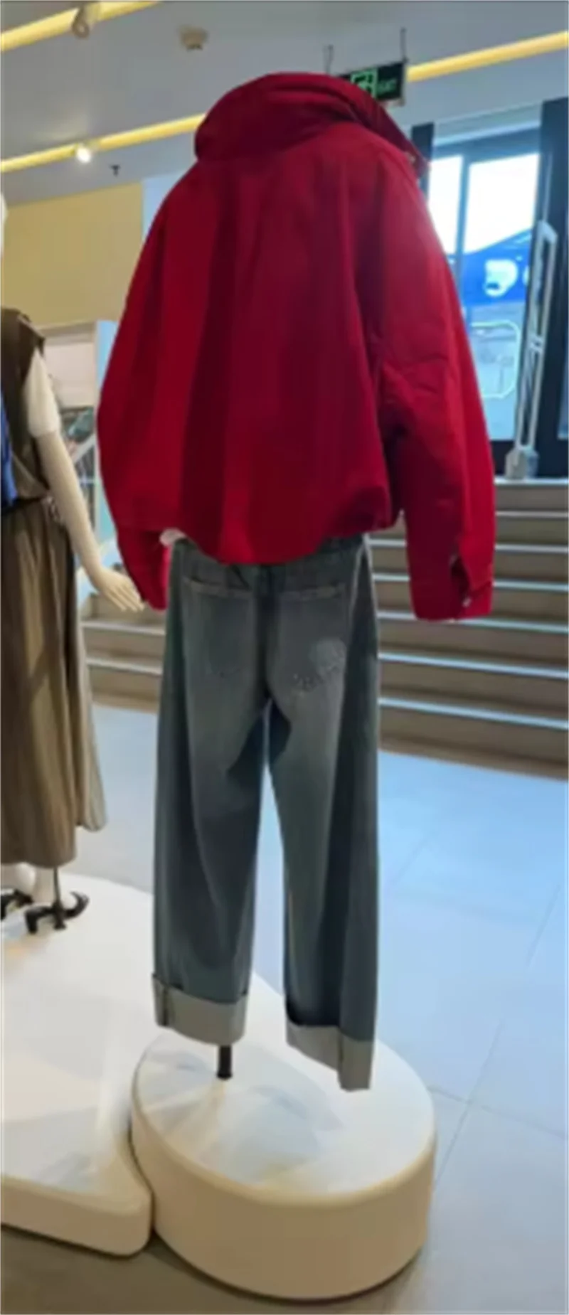 Guobioziy Women's Top 2026 Fall/Winter New Fashion, Versatile and Stylish Loose Solid Color Long-Sleeve Cotton Jacket