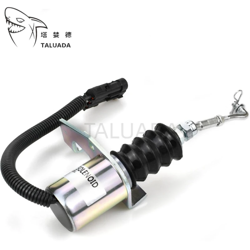 3974947 SA-3742-24 Shutdown Solenoid 24V For 6CT 8.3 Engine Fuel Shut Off Valve Flameout Excavator Parts