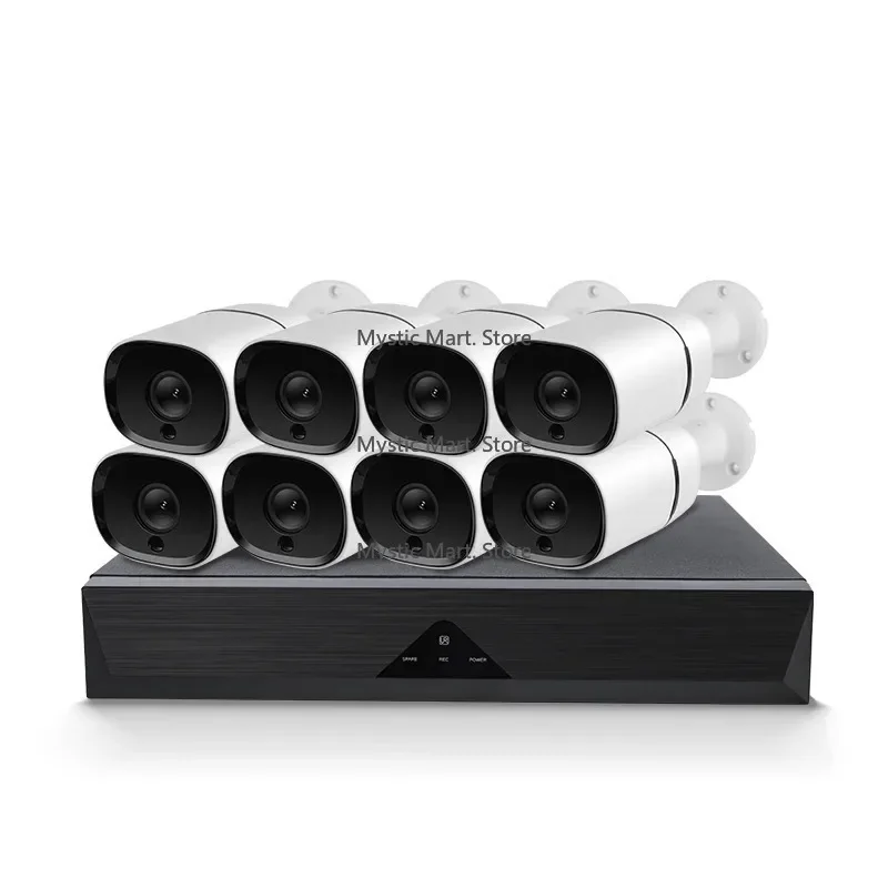 8 Channel 5MP POE CCTV Camera System Jortan - Outdoor IP Security Camera with Night Vision