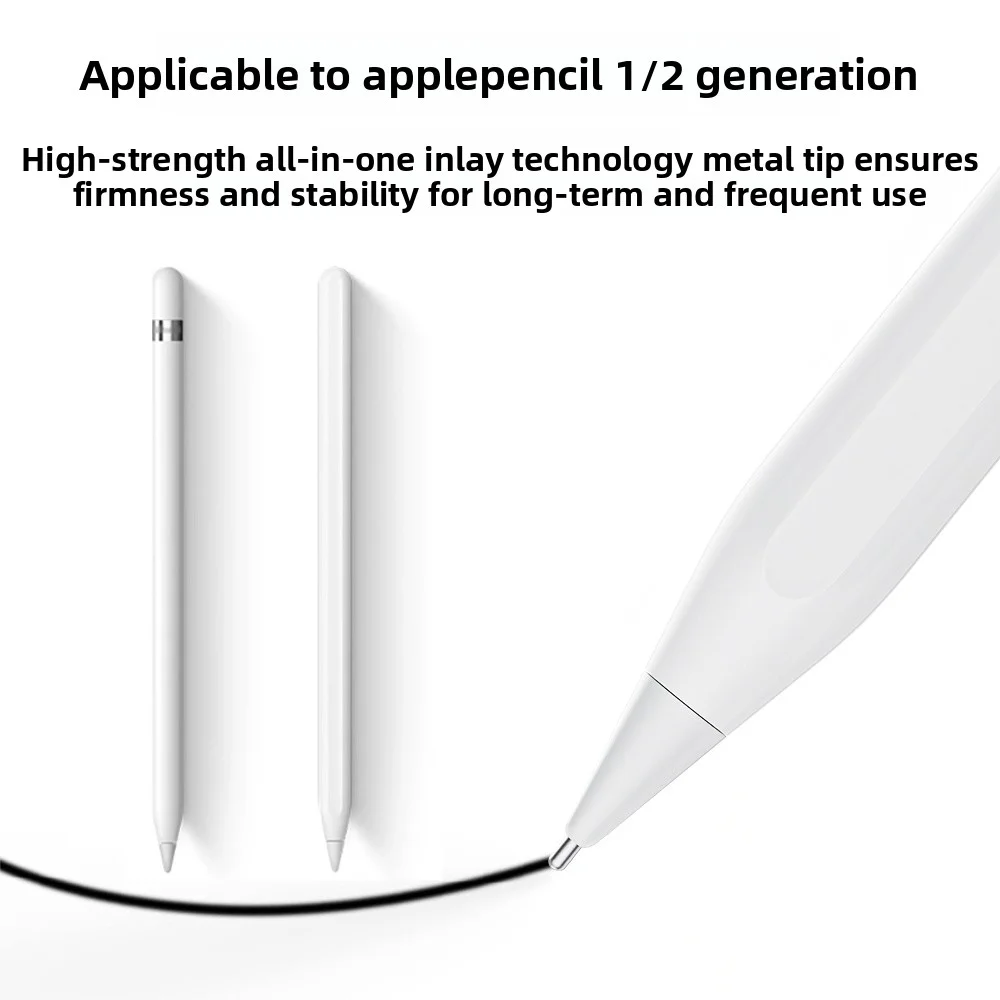 Replacement Nibs Compatible with Apple Pencil Wear Resistant Metal Stylus Tips