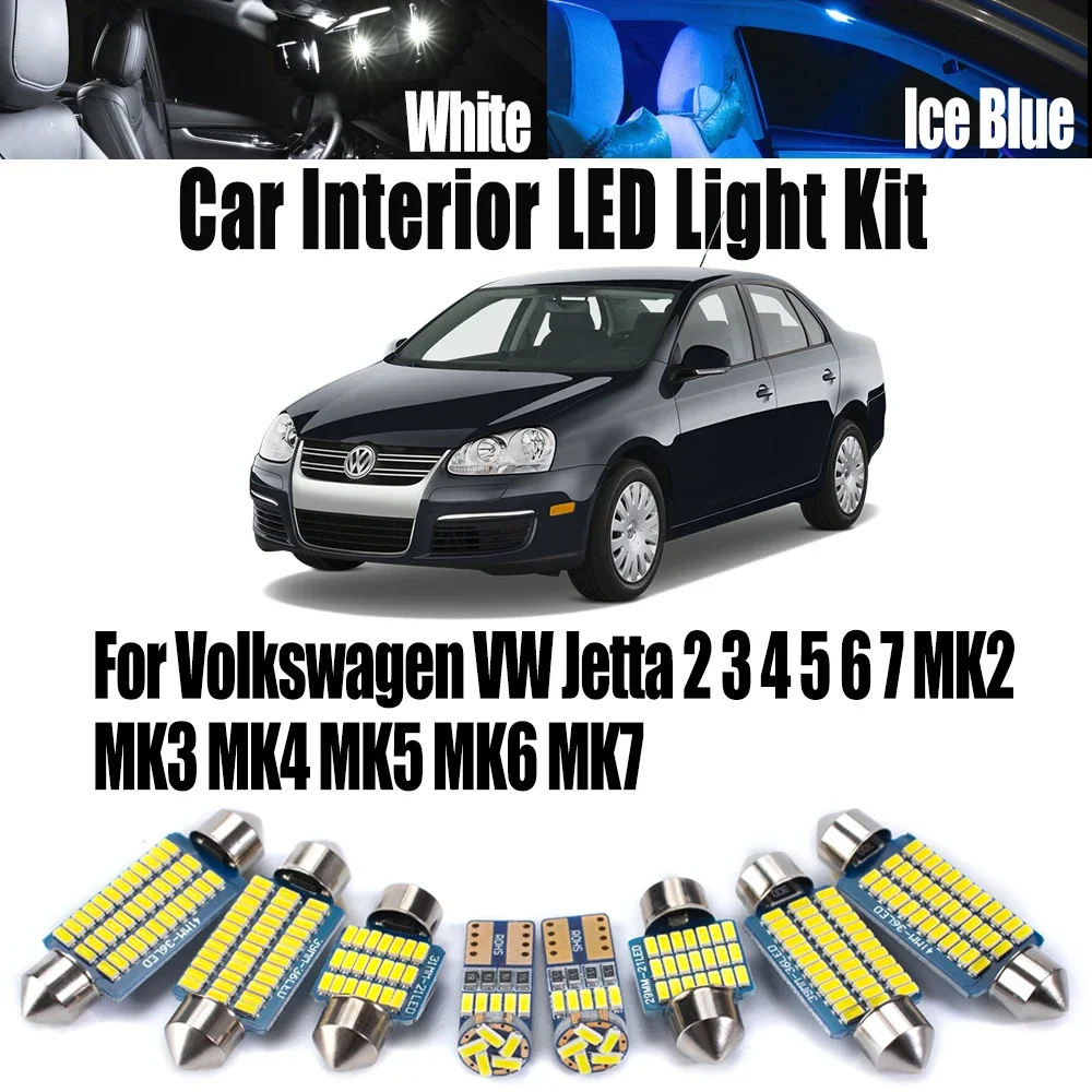 

Canbus For Volkswagen VW Jetta 2 3 4 5 6 7 MK2 MK3 MK4 MK5 MK6 MK7 LED Interior Map Dome Reading Light Bulbs Kit Car Accessories