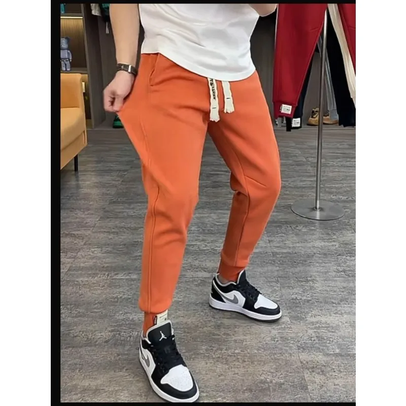 سراويل غير رسمية لربيع وخريف للرجال سراويل ضيقة ملونة فضفاضة رياضية عصرية #1