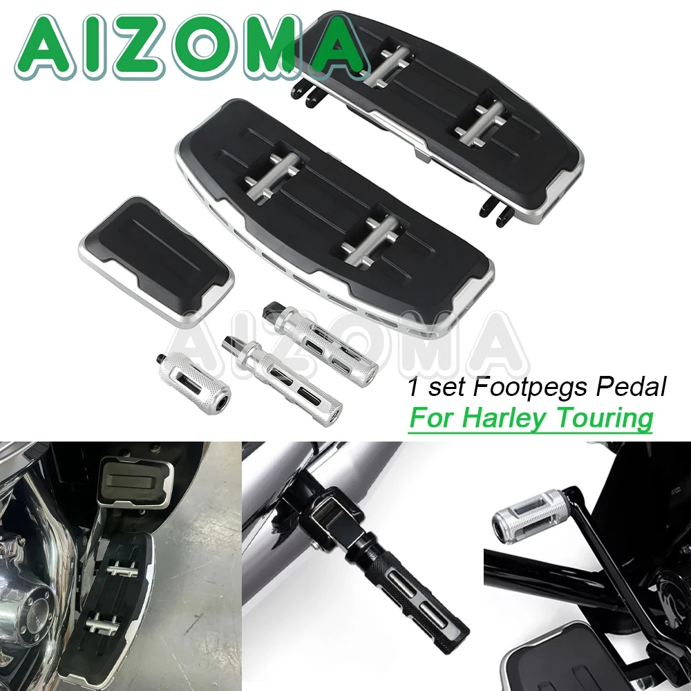 Motorbike Footpegs Footrest Brake Pedal Rider Footboard For Harley 2024 TOURING Road Glide FLTRX Street Glide FLHX 117 CVO