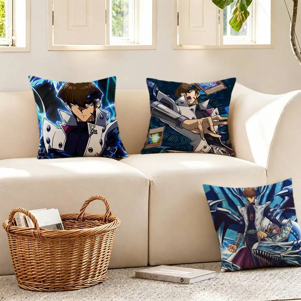 Anime Yu-Gi-Oh Seto K-Kaiba Pillow Case for Sofa Living Room Home office Decor Protective Cover