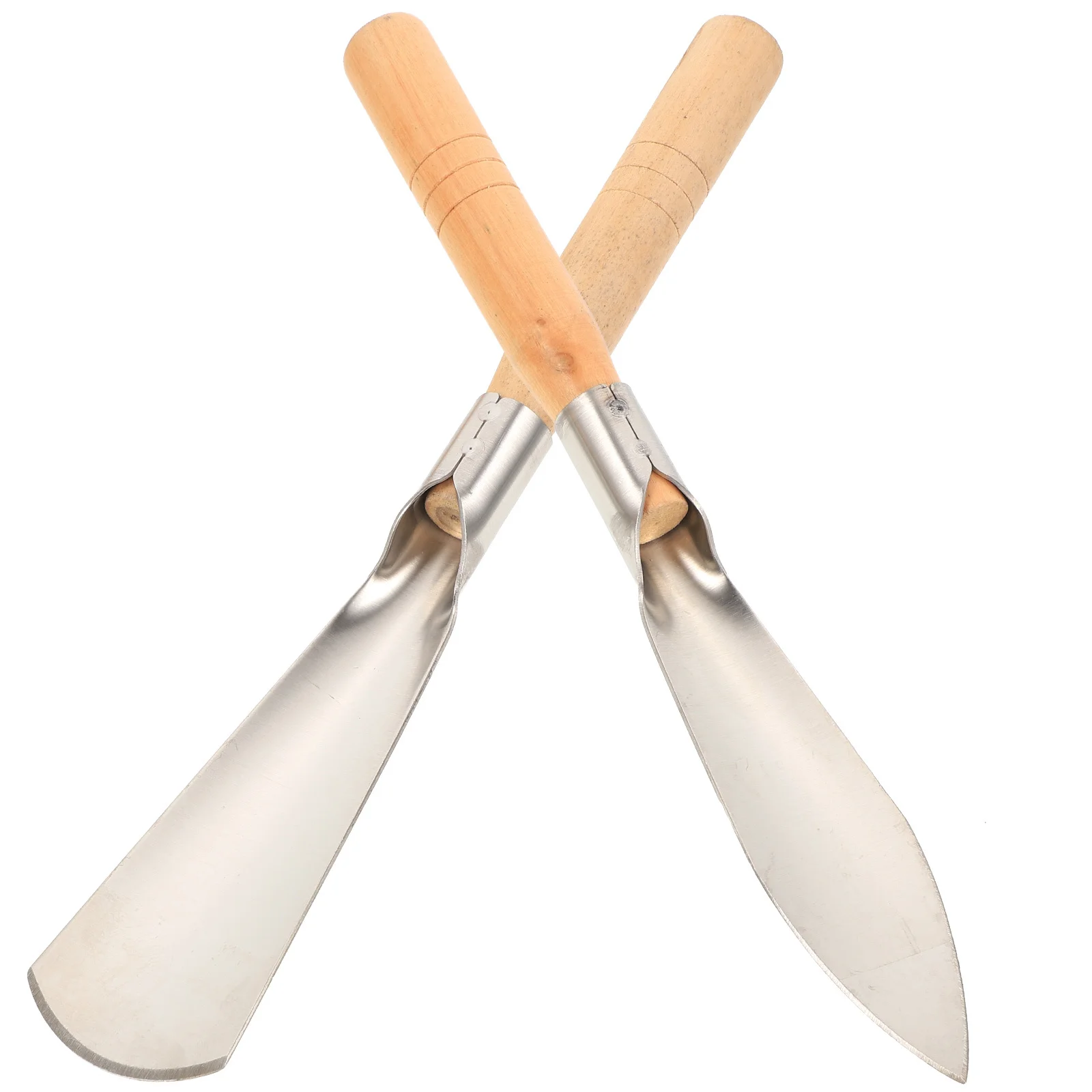 2 قطعة مجرفة حديقة الفولاذ المقاوم للصدأ زرع لزراعة الزهور إزالة الأعشاب الضارة ساحة التربة المزارع مجرفة اليد البستنة في الهواء الطلق