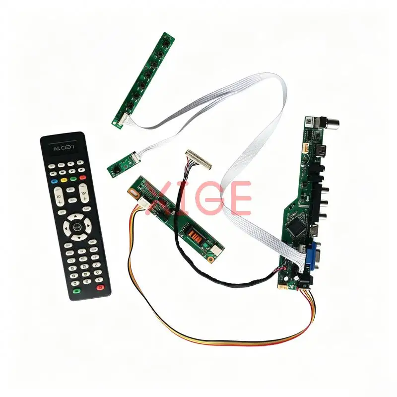 For M156NWR1 B156XW01 LP156WH1 CLAA156WA01A Screen Controller Board Kit DIY 1366x768 1366*768 USB+AV+VGA+HDMI 1-CCFL 30 Pin LVDS