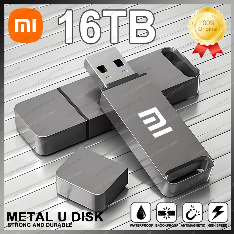 Xiaomi USB 3.2 флэш-накопитель 16 ТБ высокоскоростной флэш-накопитель 16 ТБ супер большой емкости водонепроницаемые устройства хранения для компьютера