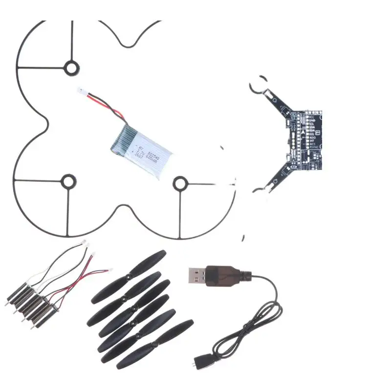 E1 ESP32 – zestaw do samodzielnego montażu miniaturowego drona z otwartym kodem źródłowym, kompletny pakiet części do zbudowania kwadkoptera, idealny do edukacji STEM, bez baterii. — 2