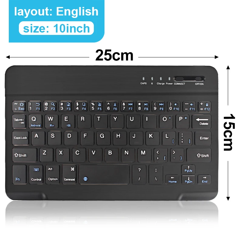 Bluetooth drahtlose Tastatur Mini-Tastatur für Laptop Tablet-Telefon iPad wiederauf ladbare Gaming-Tastatur für Android iOS Windows