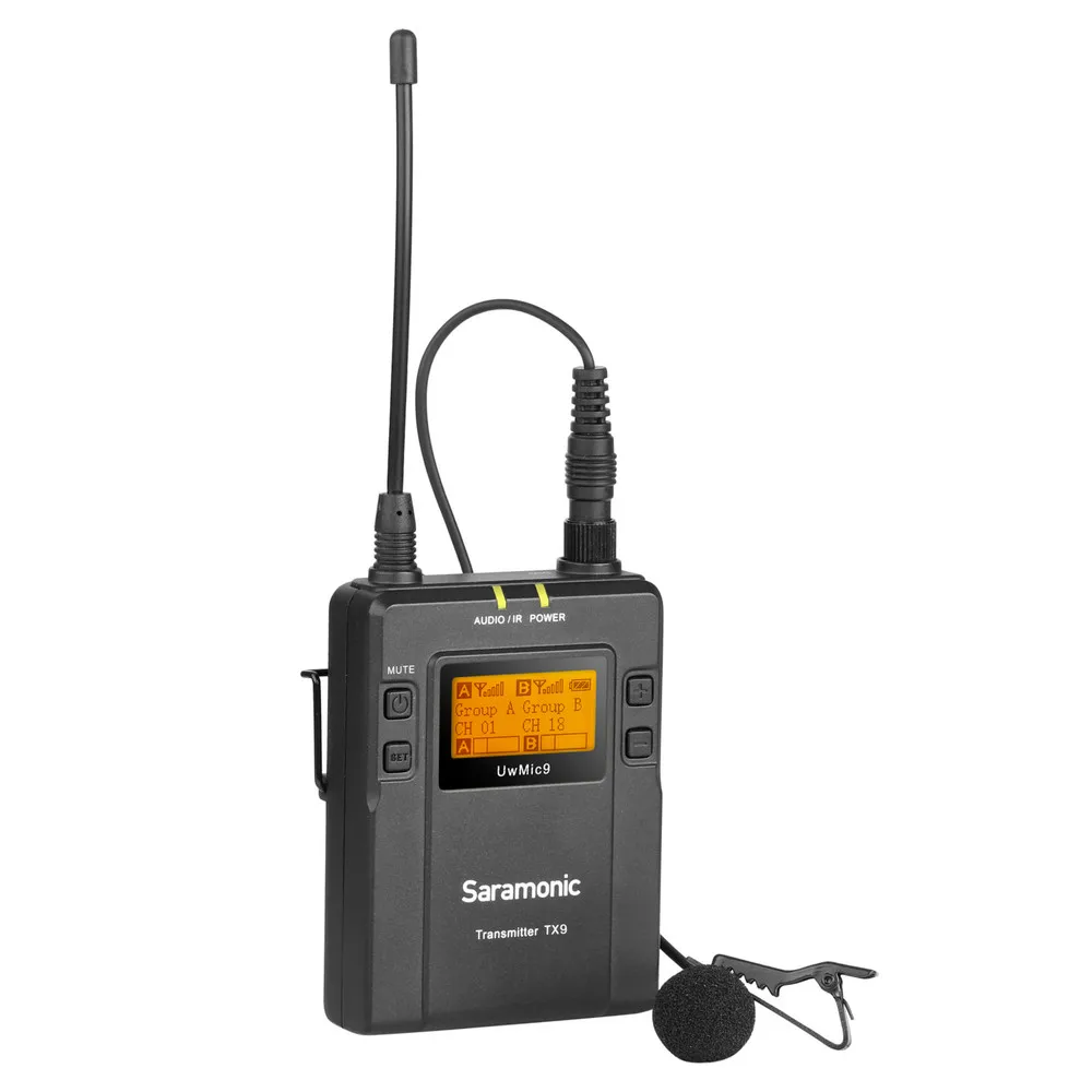 

UwMic9 TX9 UHF Bodypack Transmitter & SR-M1 Omnidirectional Clip-On Lavalier for UwMic9 Receivers