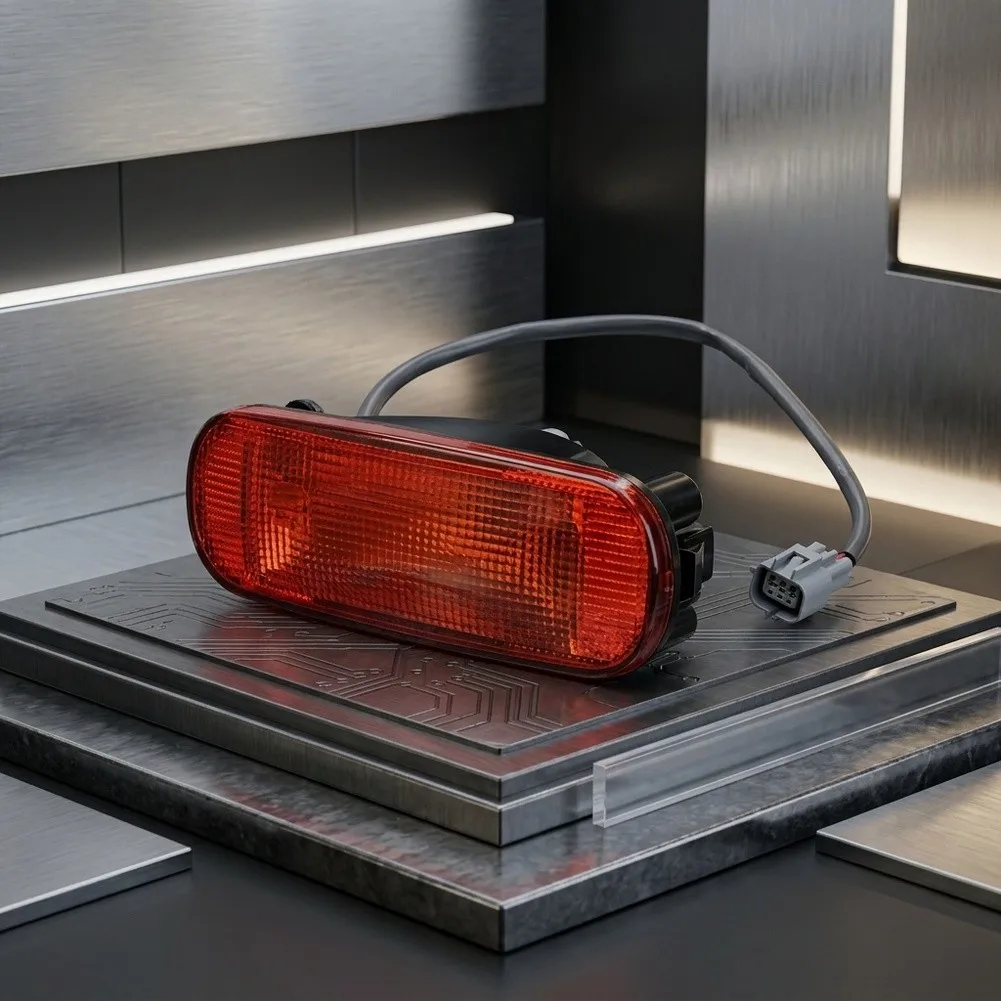 Red ABS Rear Tail Bumper Reflector Lamp Light Compatible with For Suzuki For Swift 2005 through 2016 Model Years