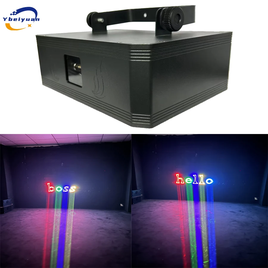 موبايل بلوتوث APP الكتابة اللوحة 3WRGB الرسوم المتحركة الإسقاط المرحلة الإضاءة حفل زفاف DMX عيد ميلاد DJ ديسكو الخفيفة