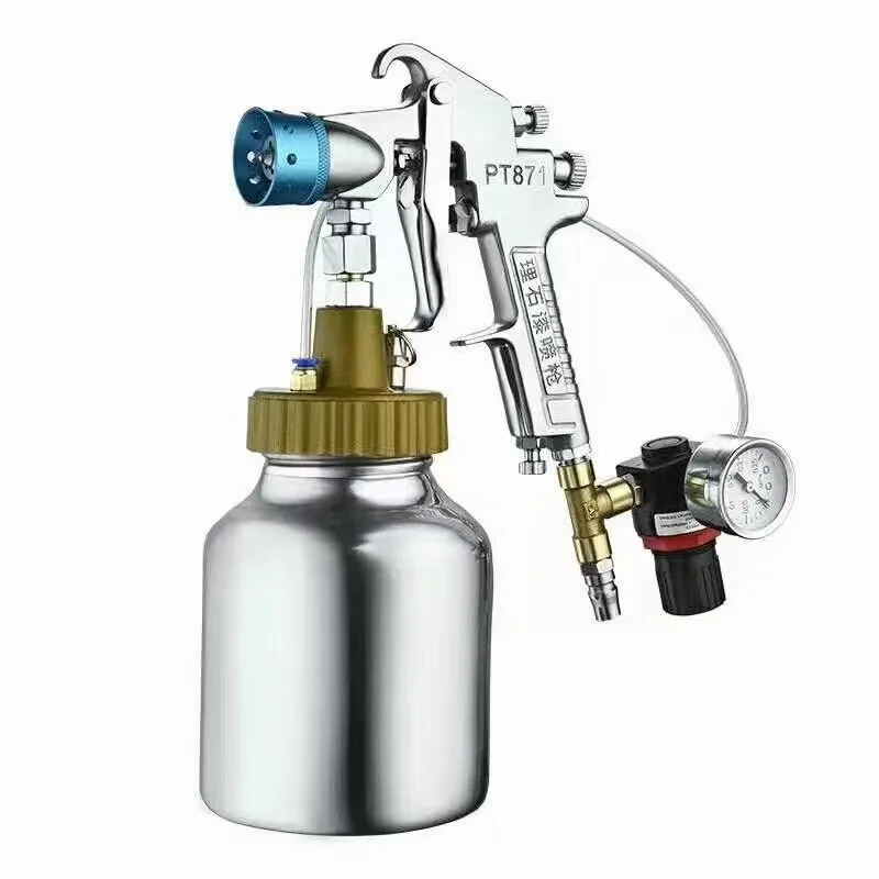 For 1 Liter of Water Colorful Spray Gun Imitation Marble Exterior Wall Latex Paint, Pressure Bucket, Paint Paint Spray Gun