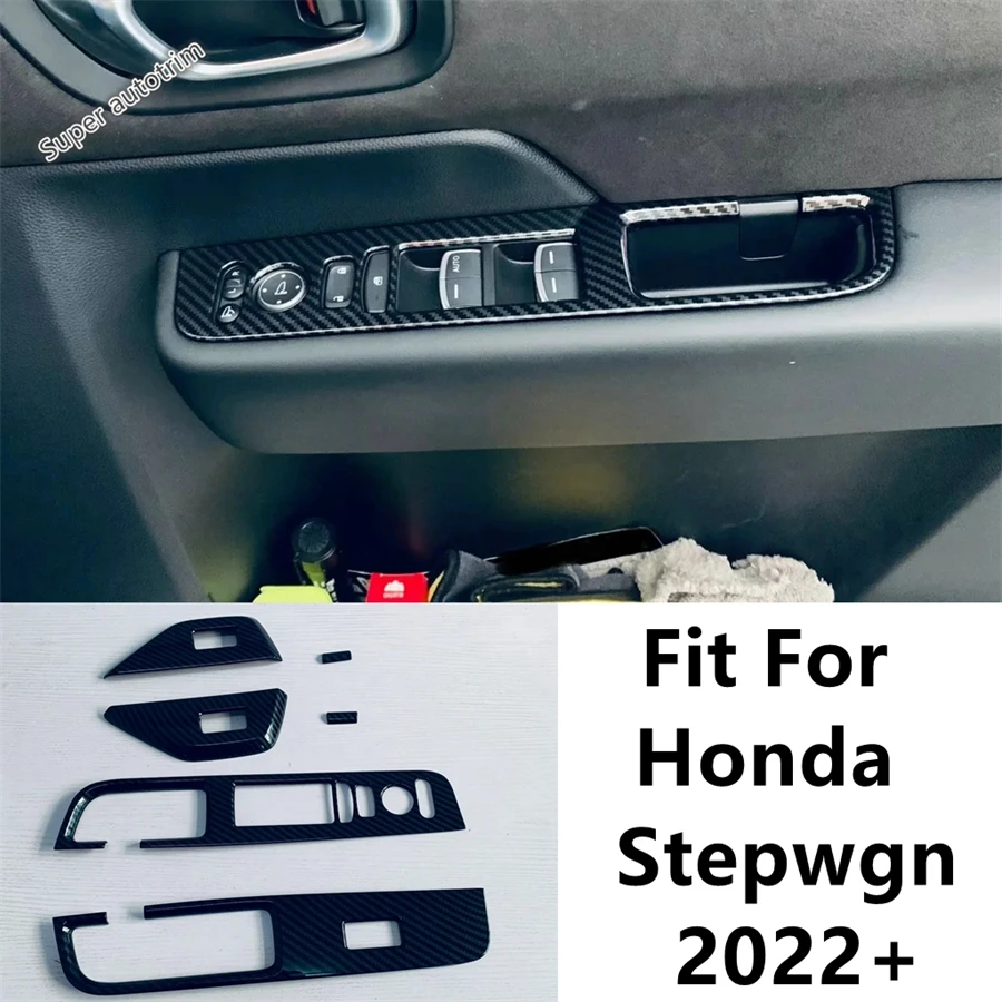 

RHD Car Inner Door Armrest Window Lift Button Control Panel Decoration Cover Trim Accessories For Honda Stepwgn 2022 2023 2024