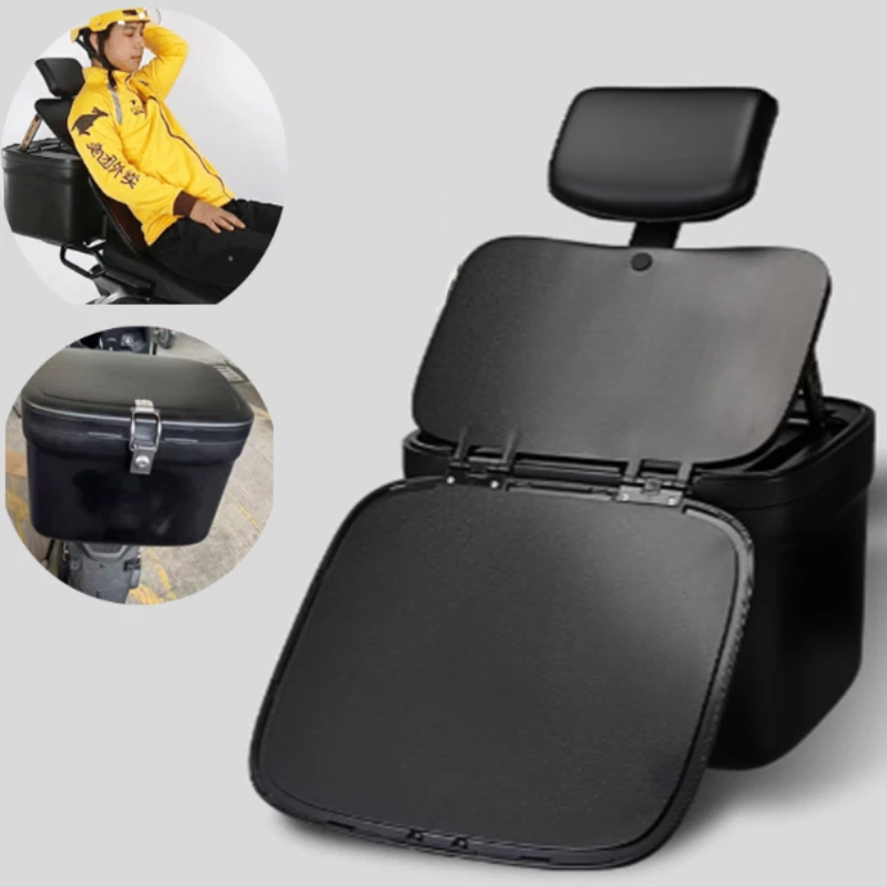 

Багажник мотоцикла большой емкости, электрический транспортный багажник на вынос, универсальный багажник мотоцикла, защита от дождя и солнца 오토바이사이드박스