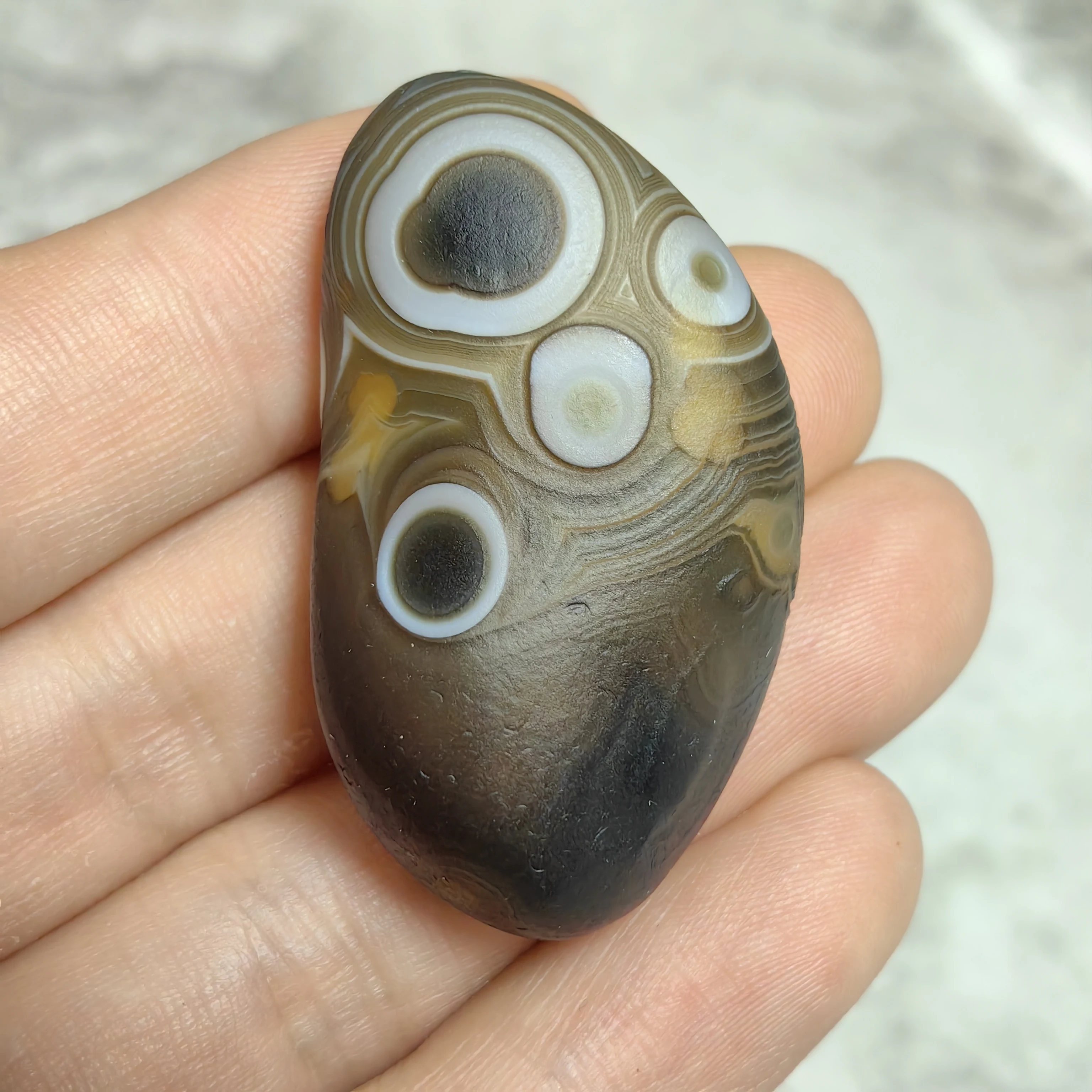 Pure Natural Divine Eyes Agate Cornucopia Crystal Cave Raw Stone Gobi Agate Bead Rough Stones Jewelry DIY Decoration